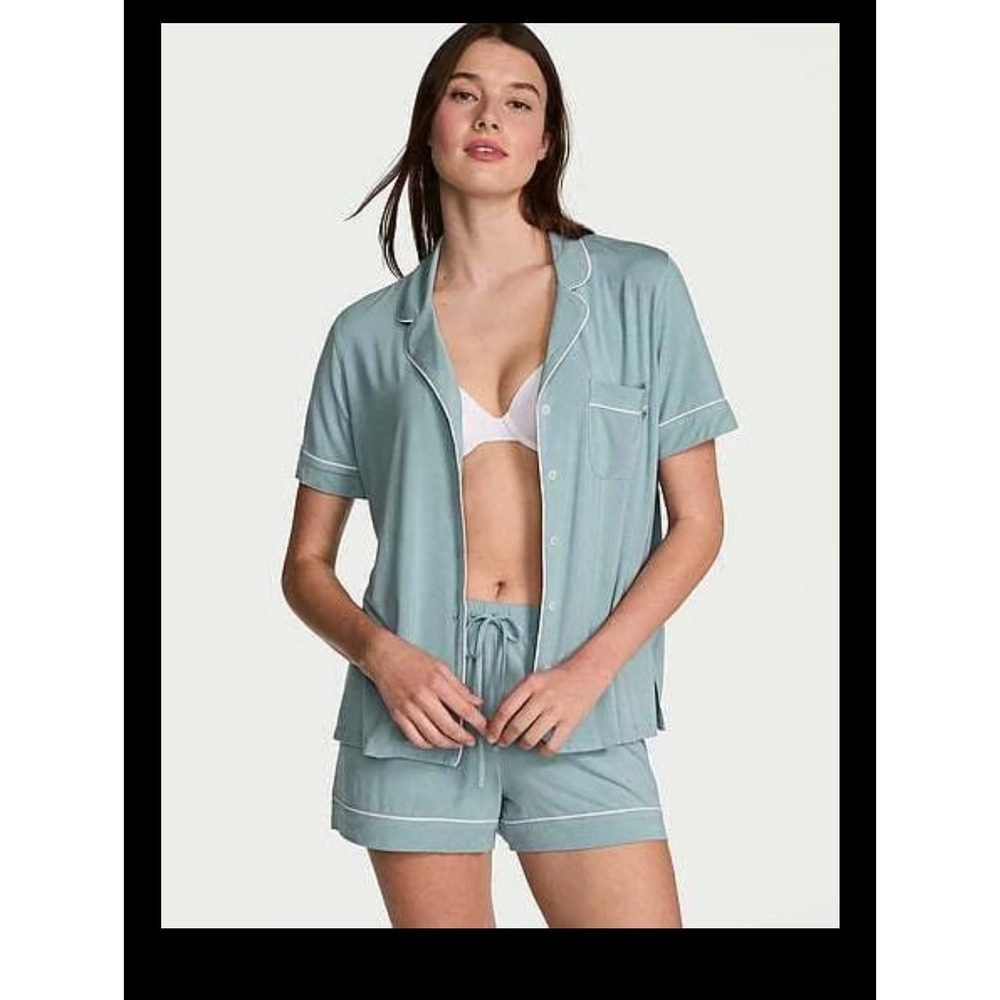 Victoria's Secret Ultra-Fine Modal Short, Super Soft Pajama Set - Blue XXL
